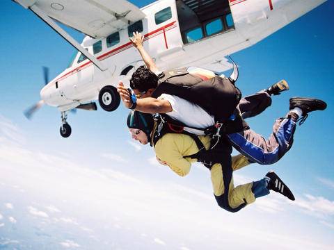 skydiving